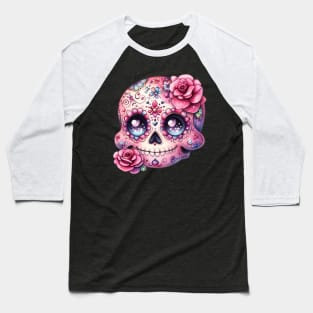 Little Cuties - Calavera de Azúcar Gordita Baseball T-Shirt